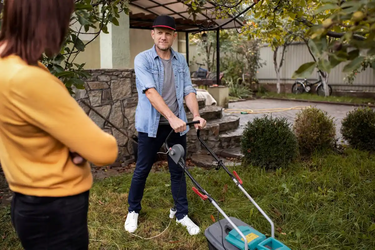 hand lawn mower netherlands backyard gardening