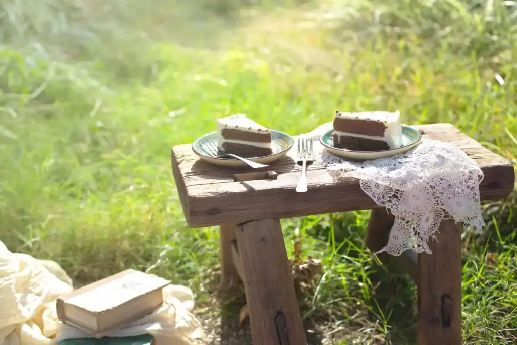 composting used tea bags in Dutch garden