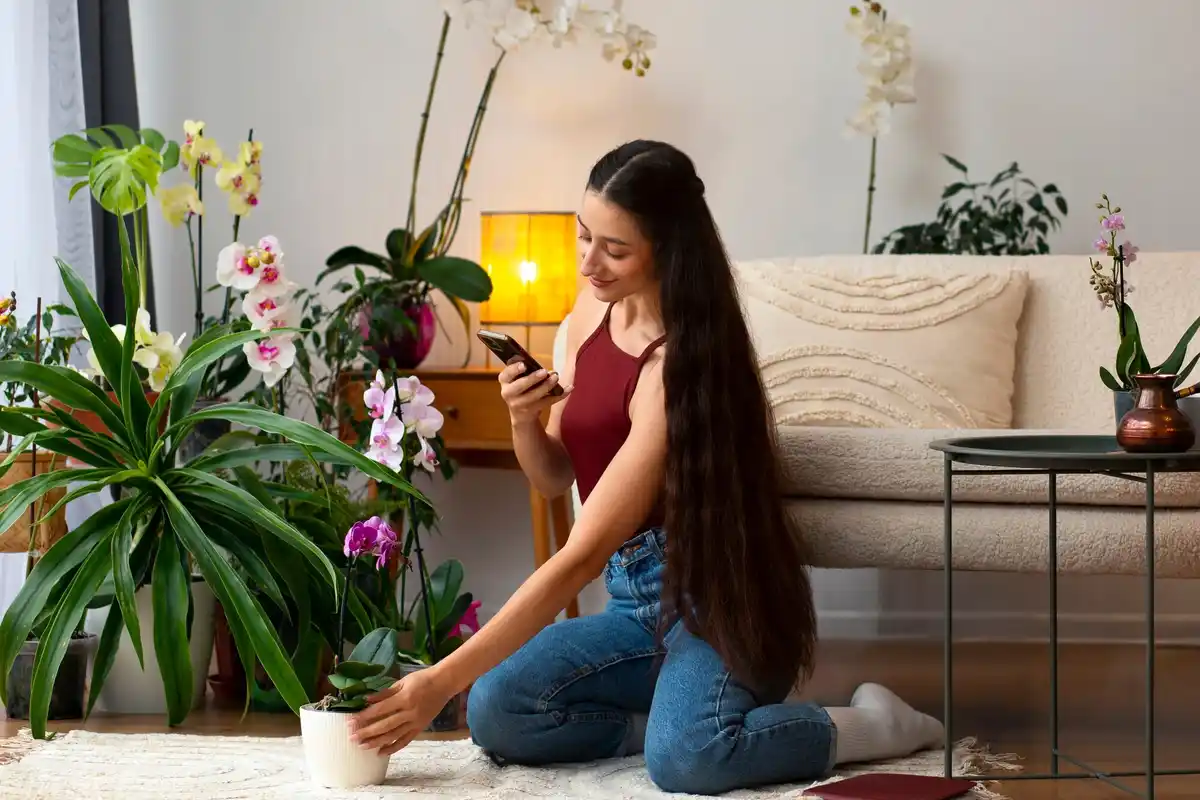 orchid roots care at home with stockings