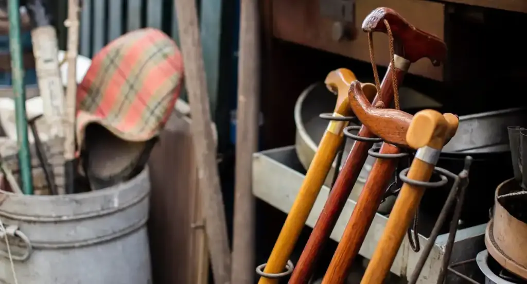 second hand dutch garden tools outdoor flea market
