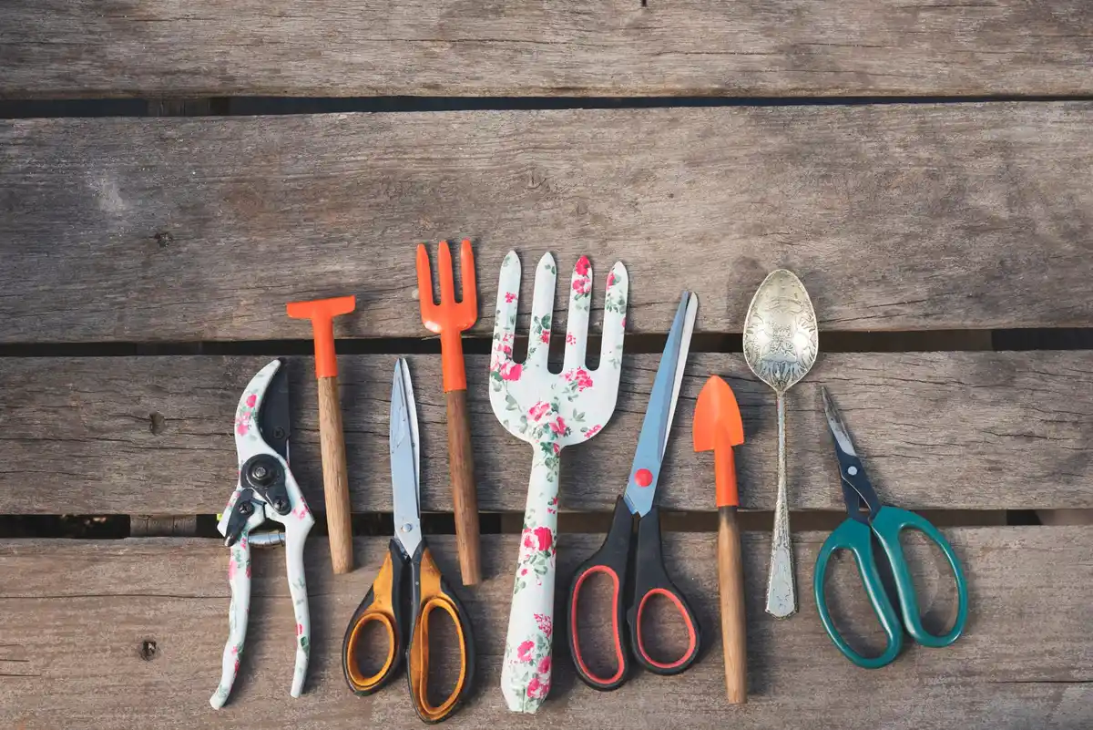 dutch gardener scissors storage closeup