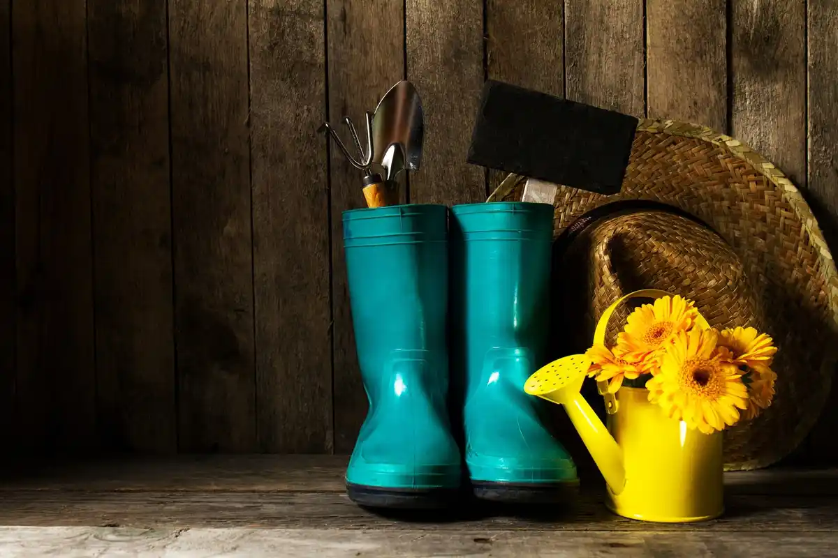 Dutch gardening tools with linseed oil