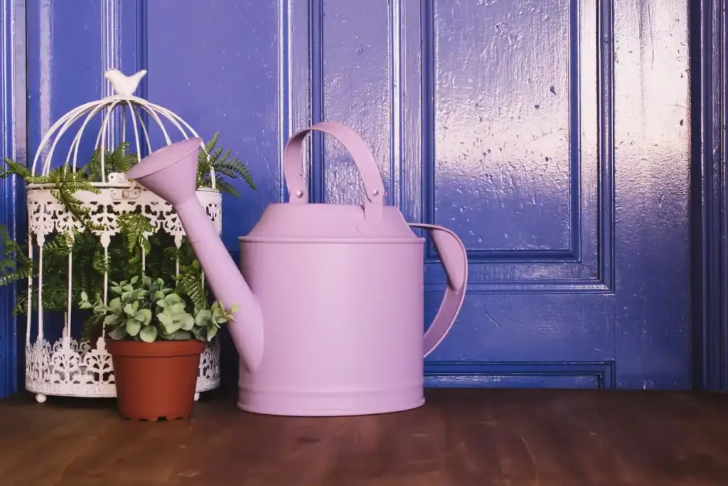 classic Dutch metal watering can garden