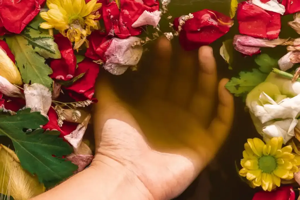 hand weeding Dutch garden spring