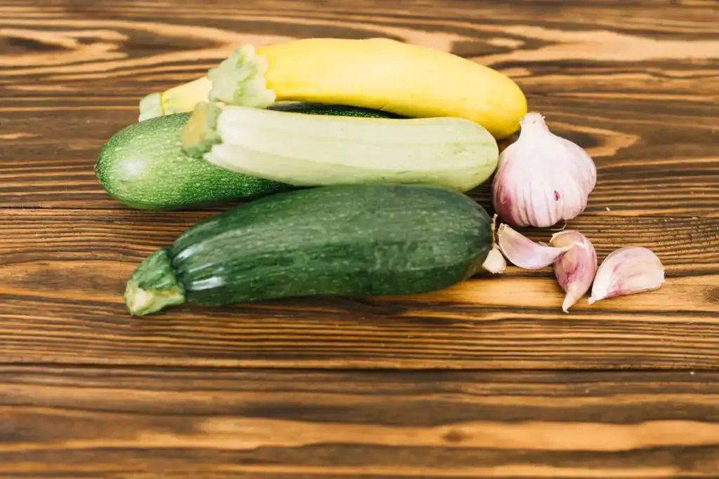 vertical zucchini plant Dutch garden