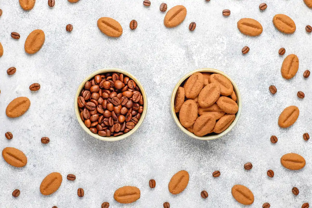 plant seeds comparison: soaked in coffee vs not