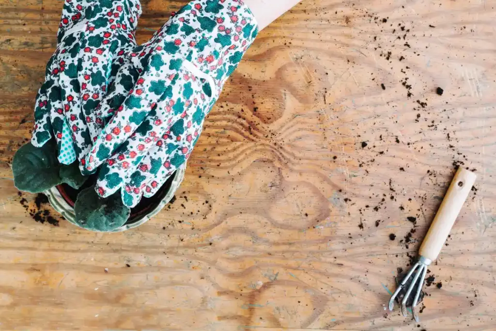 natural compost in Dutch garden