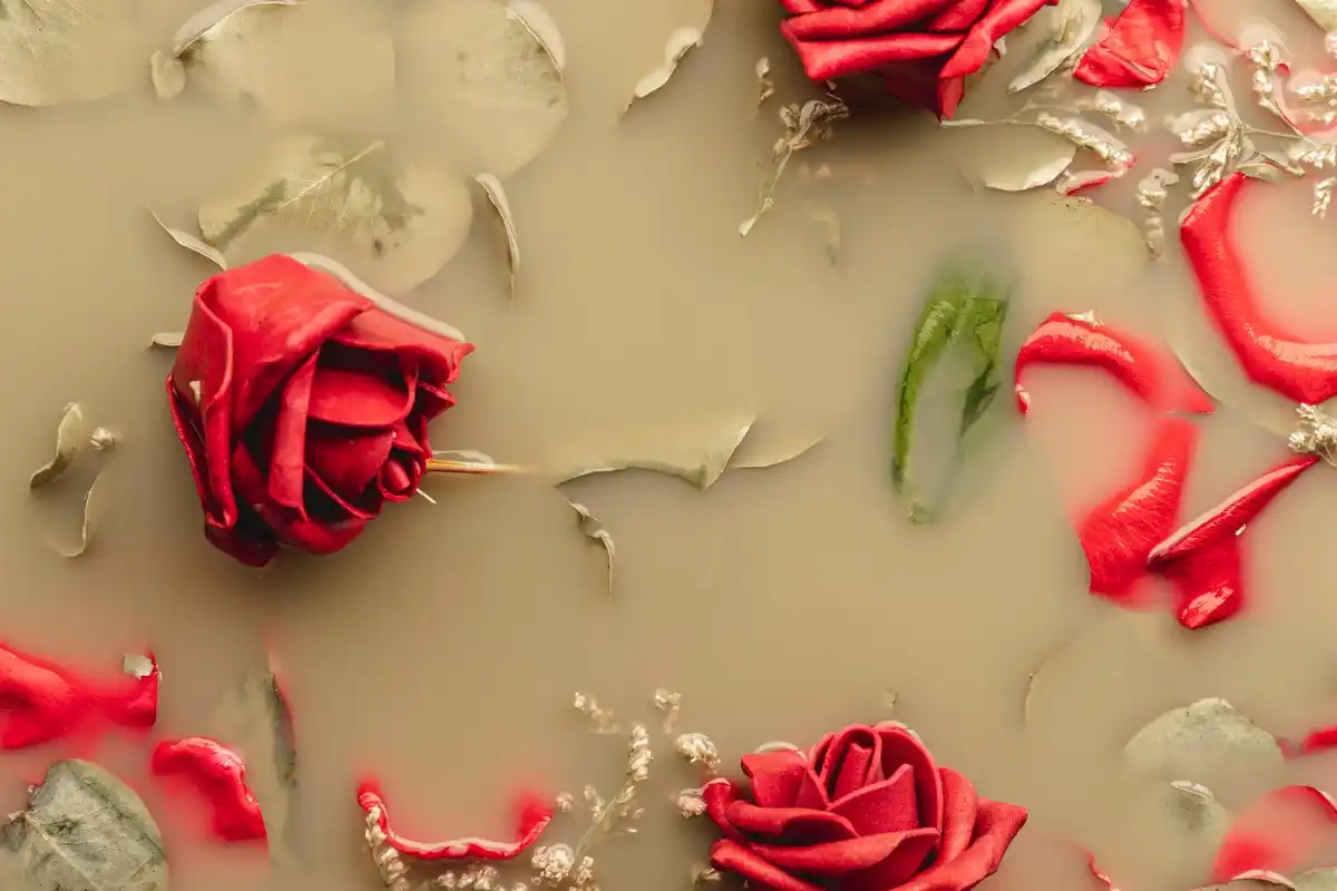 creative reusing wilted pink roses handmade decoration dutch home