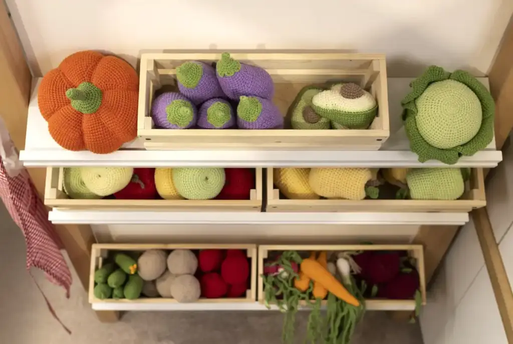 dutch kitchen cabinet storing seeds