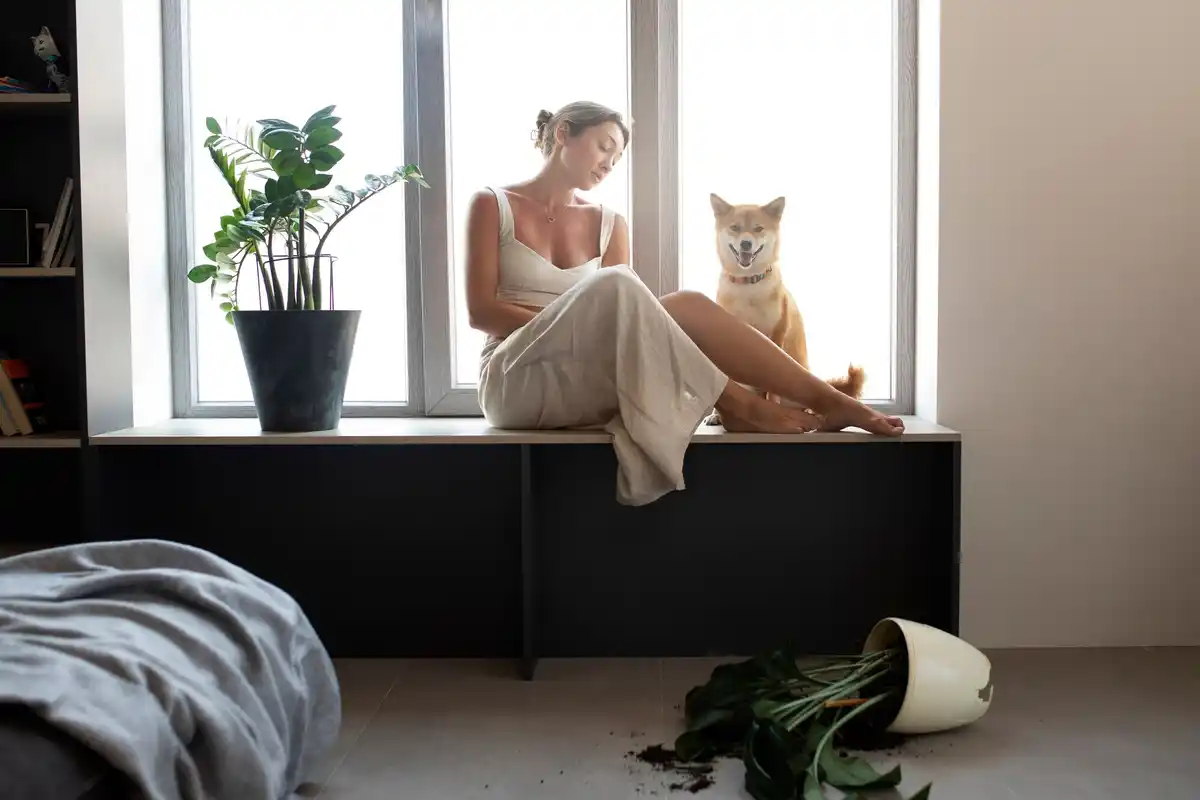 ZZ plant modern Dutch interior