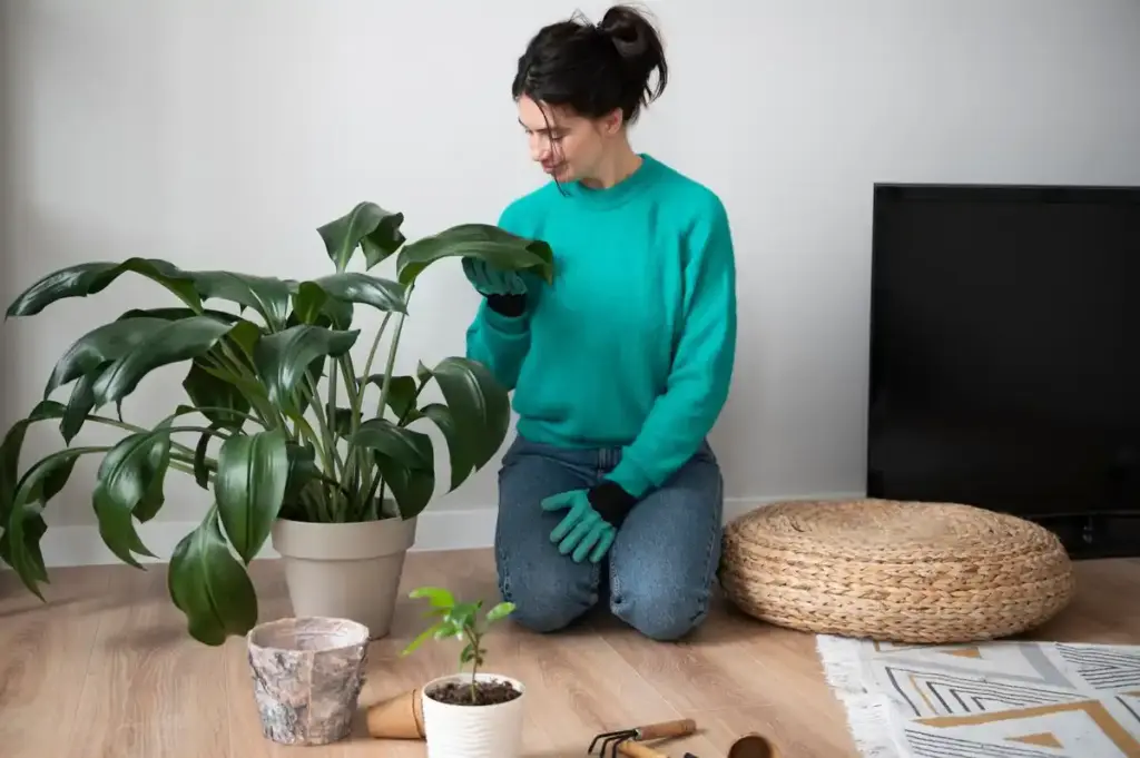Cinnamon on houseplants against mold and pests dutch home living room