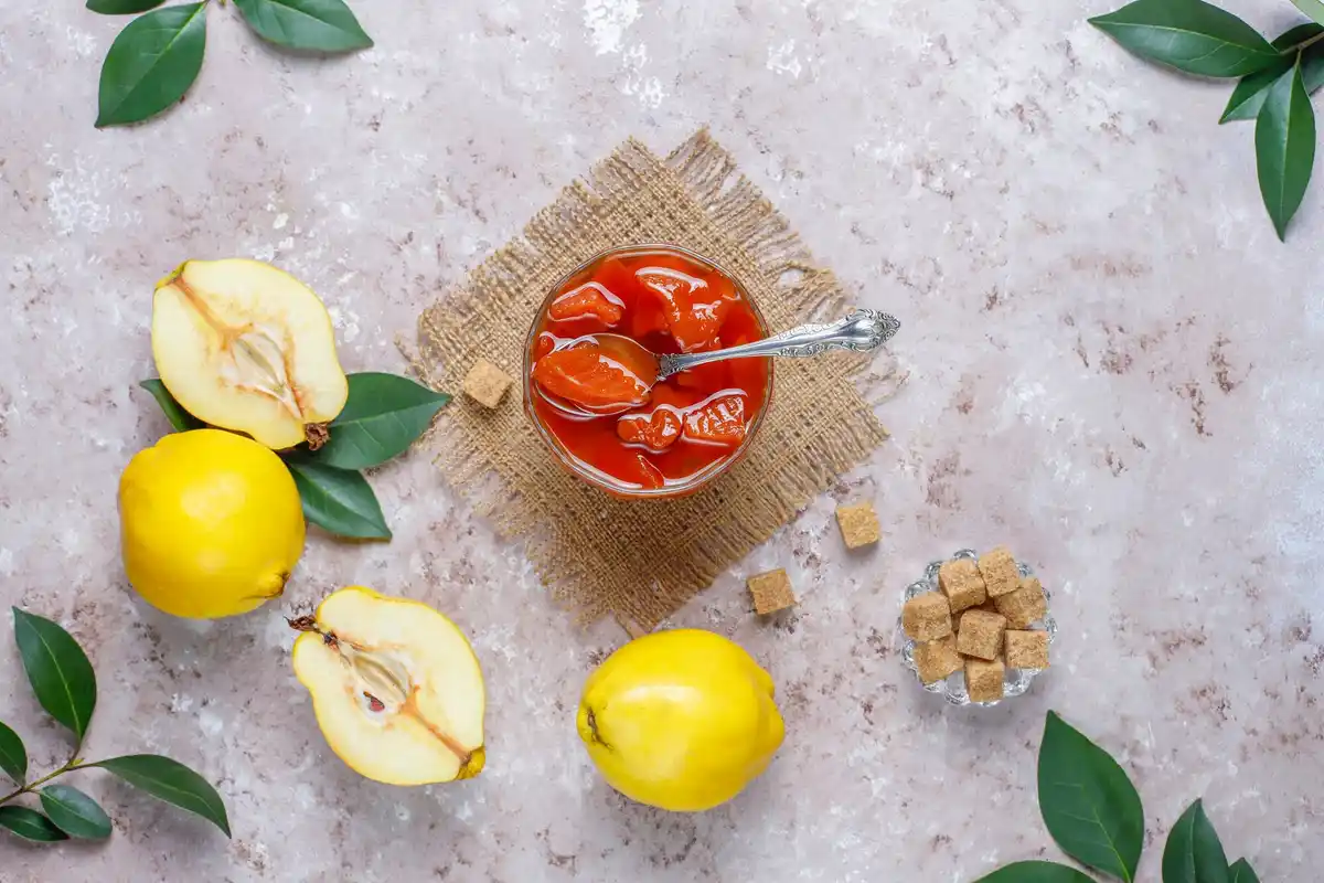 quince jam homemade Dutch kitchen