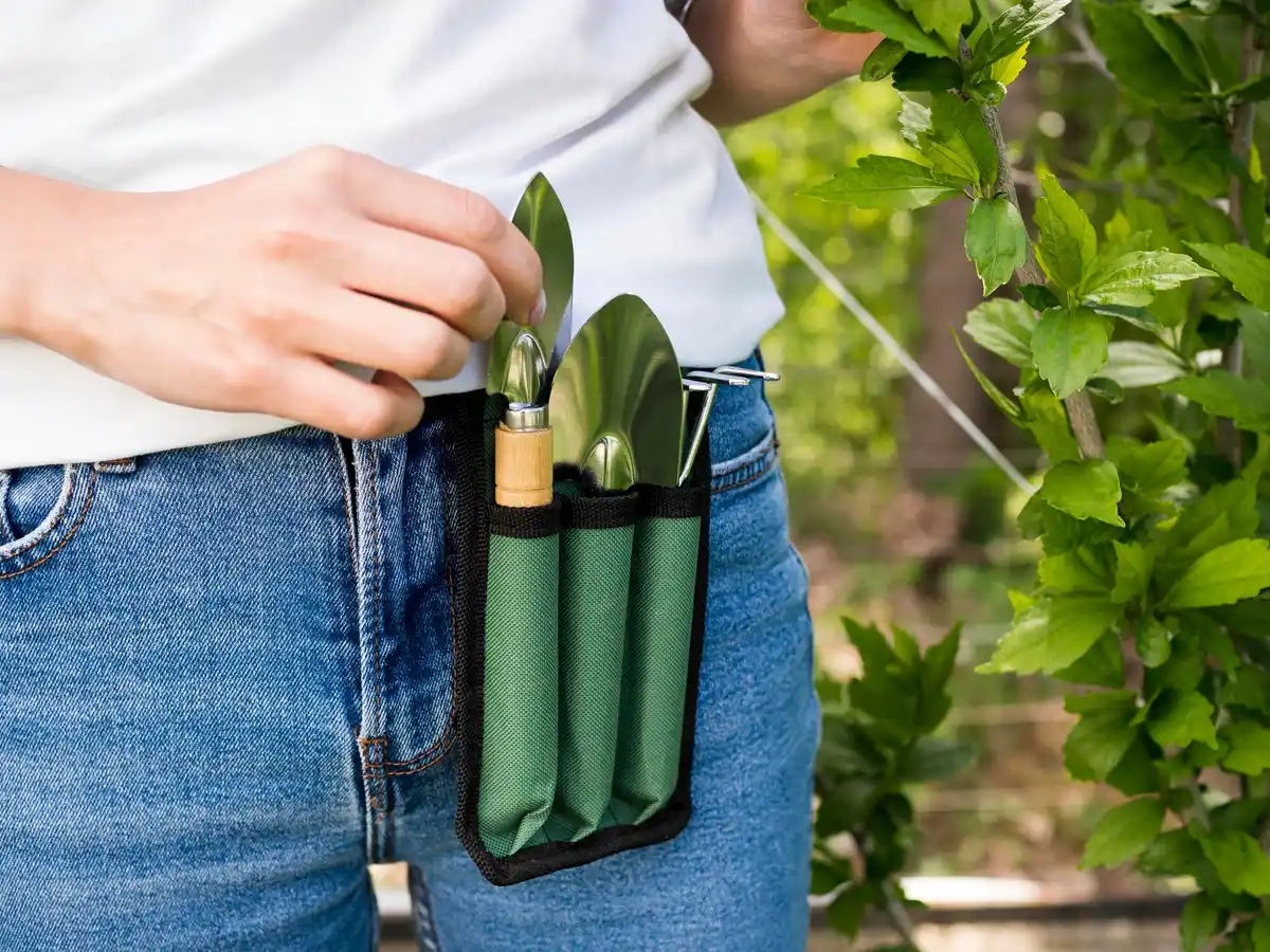recycled garden hose protecting tools