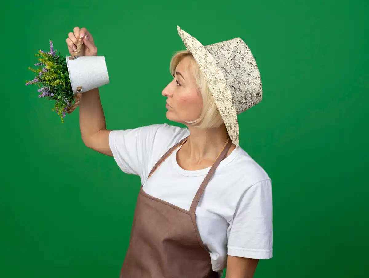 dutch gardener using dish soap with seeds