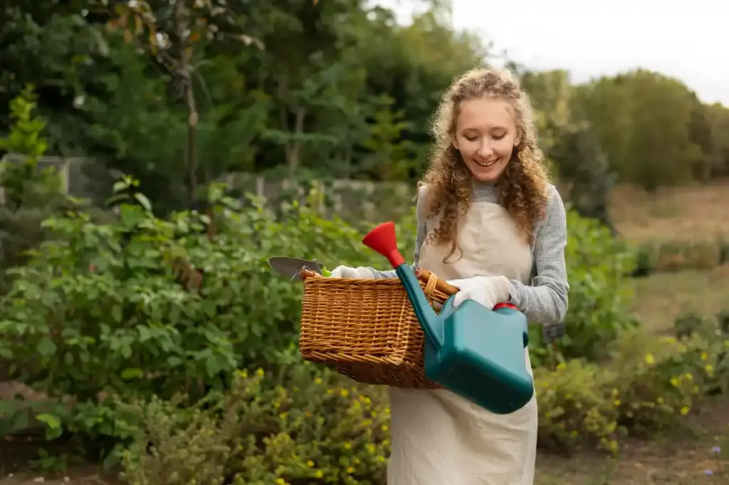 organic fertilizer in Dutch garden