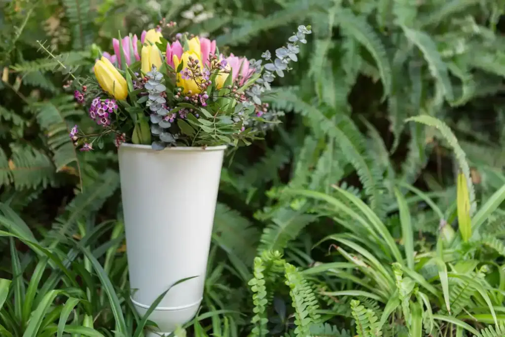 trendy terracotta flower pots urban Netherlands