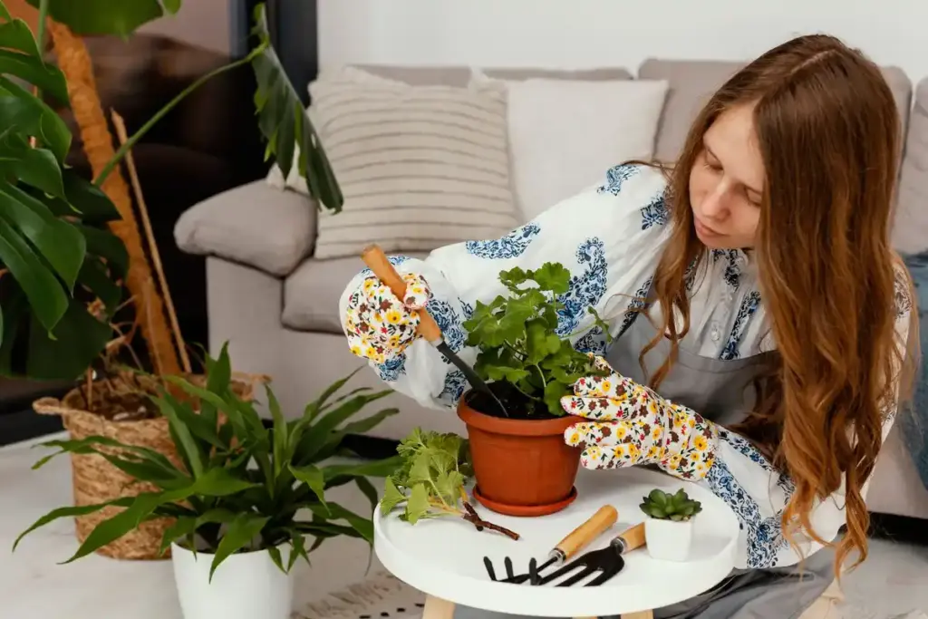 over-fertilized indoor plant Dutch household
